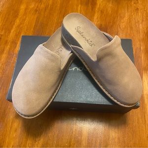 NWB Slide On Suede Clog Mules